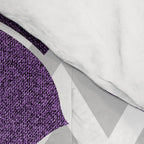 Floral Prints, Chevron, Purple and Gray Comforter Gallery Image 4