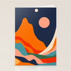 Colorful mountain nature landscape art Stationery Card Gallery Image 2