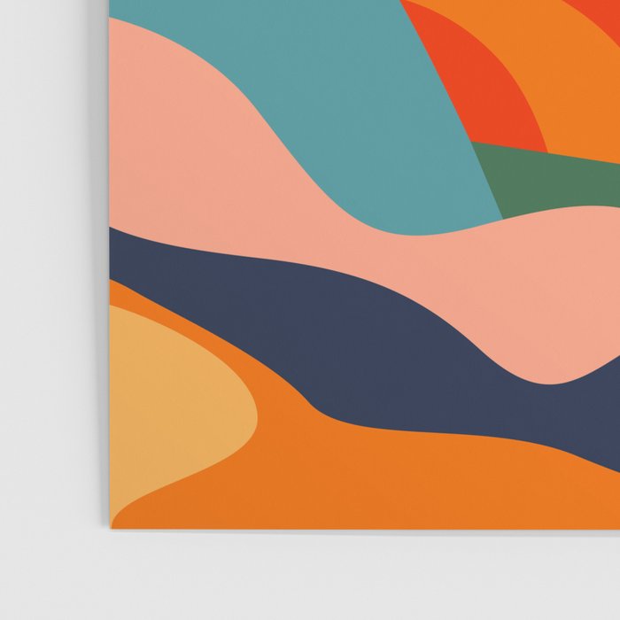 Colorful mountain nature landscape art Poster Gallery Image 3