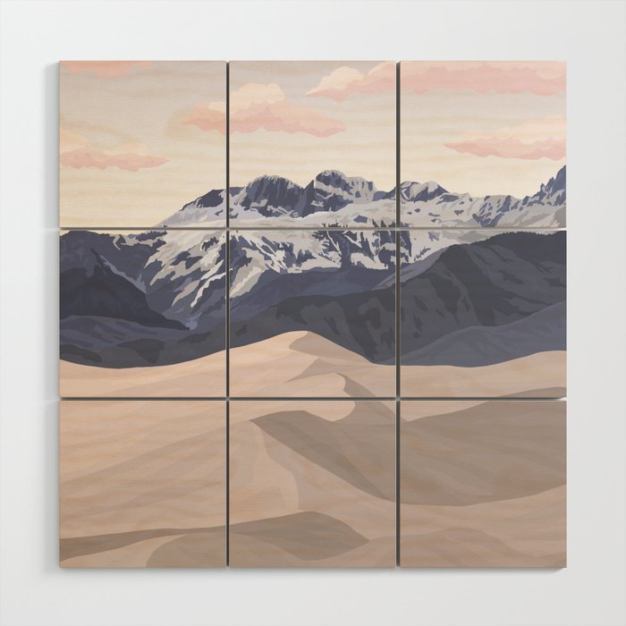 Great Sand Dunes National Park Wood Wall Art Gallery Image 1