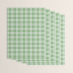 Dark Sea Green Summer Cabana Beach Picnic Gingham Check Wrapping Paper Gallery Image 3