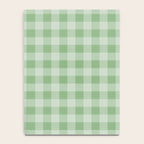 Dark Sea Green Summer Cabana Beach Picnic Gingham Check Notebook Gallery Image 4