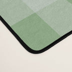 Dark Sea Green Summer Cabana Beach Picnic Gingham Check Desk Mat Gallery Image 4