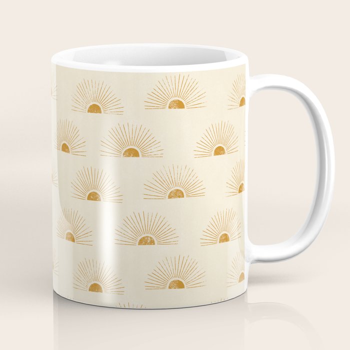 Sunrise - Desert Gold and Cream Coffee Mug Gallery Image 1