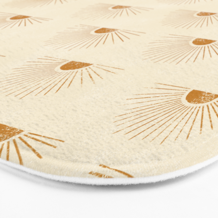 Sunrise - Desert Gold and Cream Bath Mat Gallery Image 3