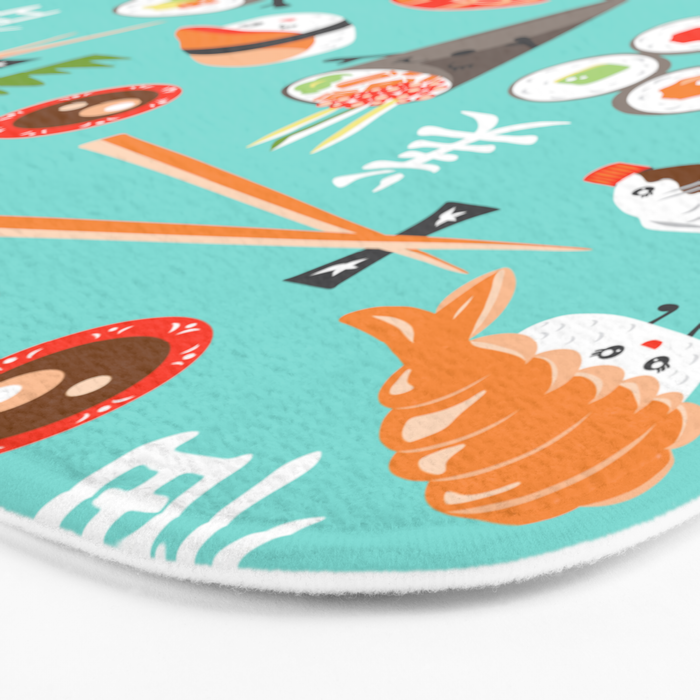 Happy Sushi Bath Mat Gallery Image 3