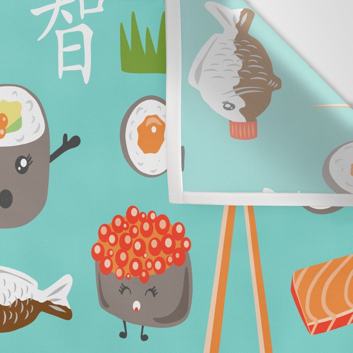 Happy Sushi Wall Tapestry Gallery Image 3