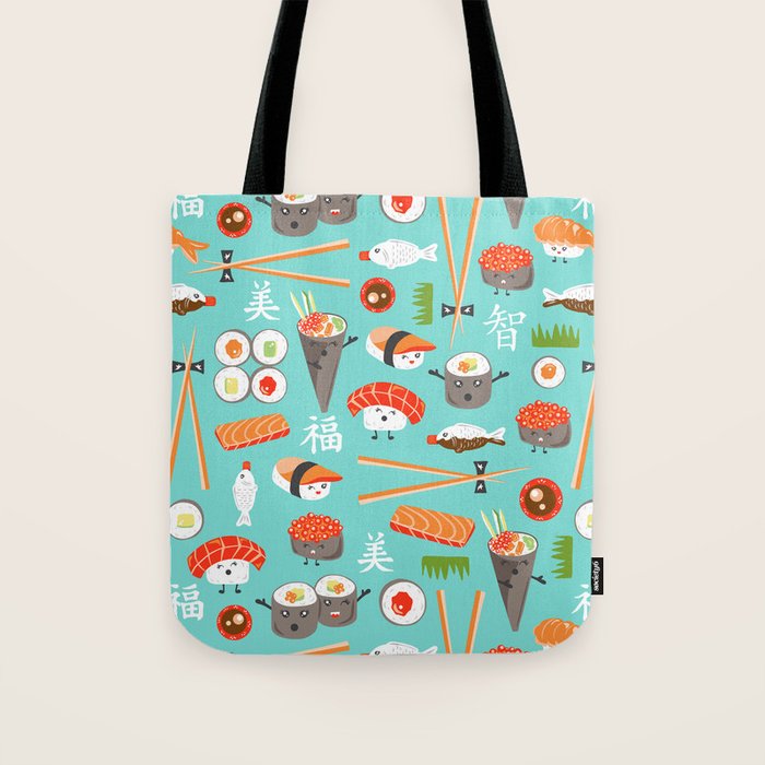 Happy Sushi Tote Bag Gallery Image 1