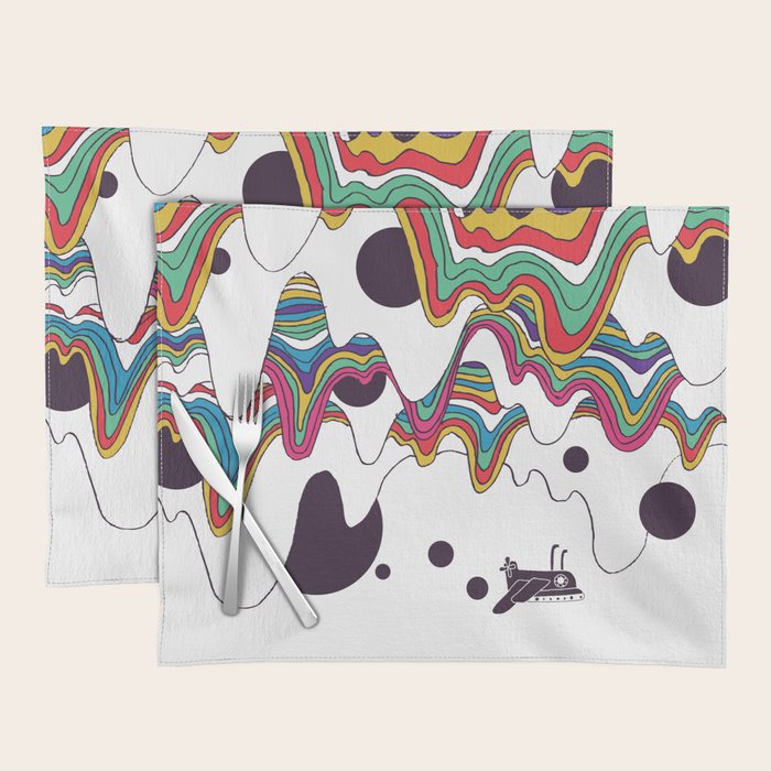 Psychedelic Planet Placemat Gallery Image 1