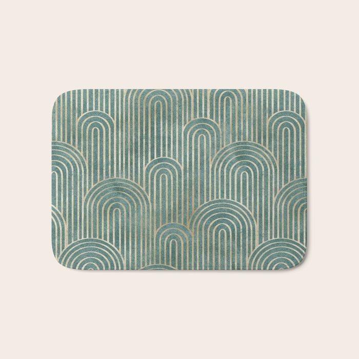 Art Deco Striped Arches Bath Mat Gallery Image 1
