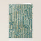 Art Deco Striped Arches Stationery Card Gallery Image 2