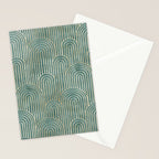 Art Deco Striped Arches Stationery Card Gallery Image 2
