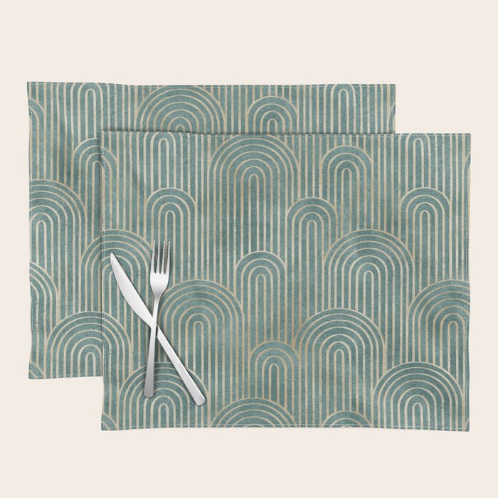 Art Deco Striped Arches Placemat Gallery Image 1