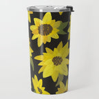 Sunflowers Acrylic on Charcoal Travel Mug Gallery Image 2