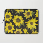 Sunflowers Acrylic on Charcoal Laptop Sleeve Gallery Image 1