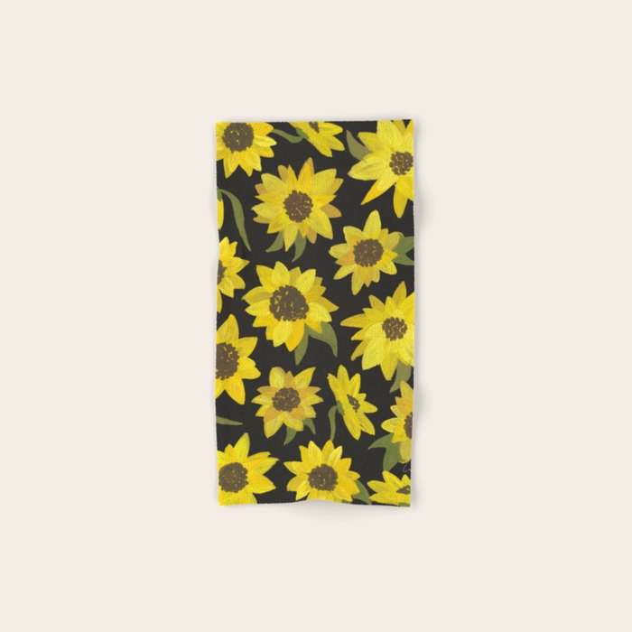 Sunflowers Acrylic on Charcoal Towels Gallery Image 1