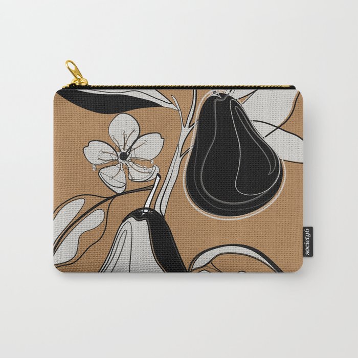 Line Art Pears 7 Carry All Pouch Gallery Image 1