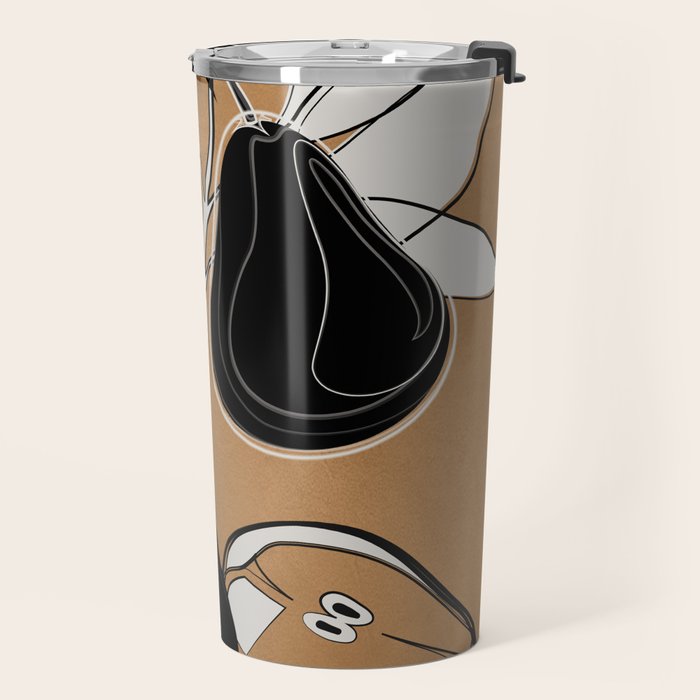 Line Art Pears 7 Travel Mug Gallery Image 2