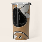 Line Art Pears 7 Travel Mug Gallery Image 2
