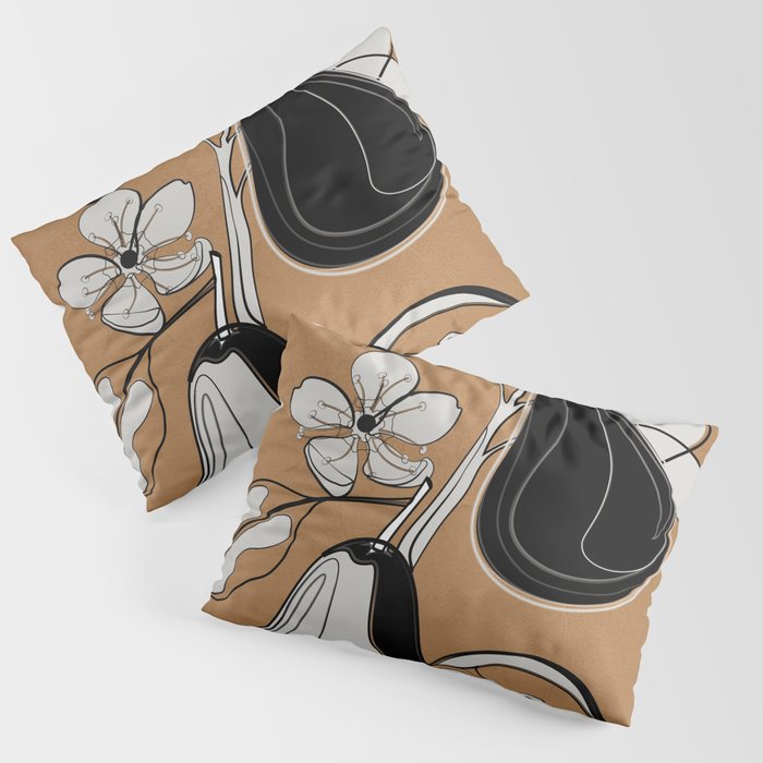 Line Art Pears 7 Pillow Sham Gallery Image 3