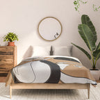 Line Art Pears 7 Comforter Gallery Image 3