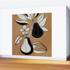 Line Art Pears 7 Wall Mural Gallery Image 2