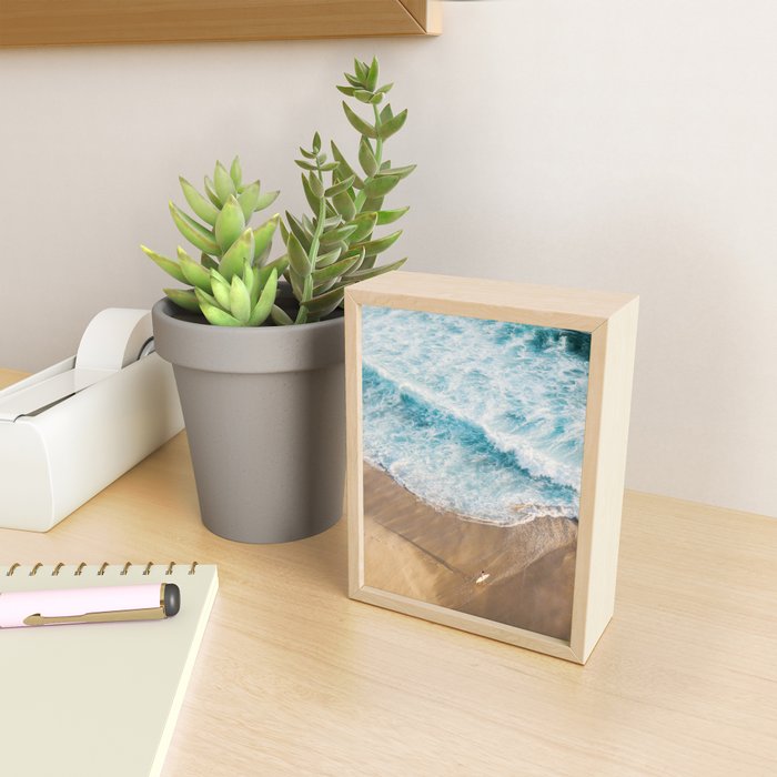 The Surfer and The Ocean Mini Art Print Gallery Image 2