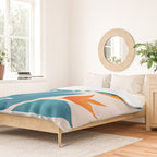 Teal Garden Sunset Duvet Cover Gallery Image 2