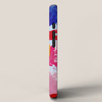 CANVAS: Viva Magenta 01 | Abstract Brushstrokes iPhone Case Gallery Image 2