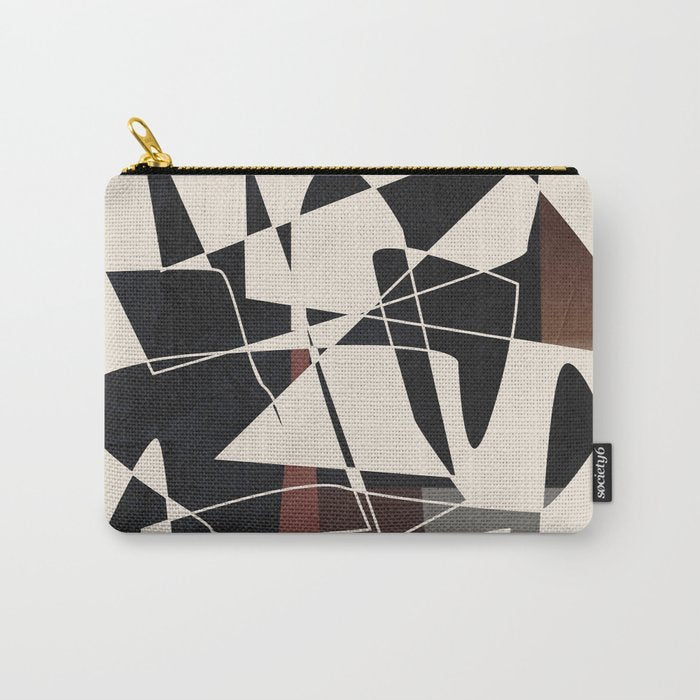 Modern Abstract Shapes 104 Carry All Pouch Gallery Image 1