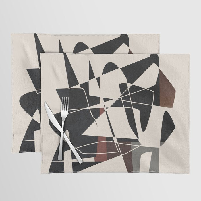Modern Abstract Shapes 104 Placemat Gallery Image 1