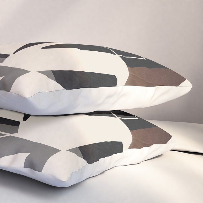 Modern Abstract Shapes 104 Pillow Sham Gallery Image 3