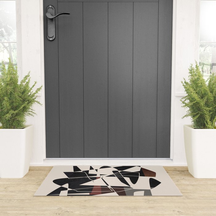 Modern Abstract Shapes 104 Welcome Mat Gallery Image 3