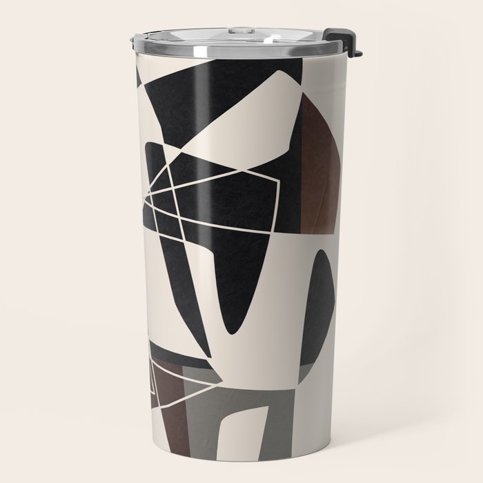 Modern Abstract Shapes 104 Travel Mug Gallery Image 2