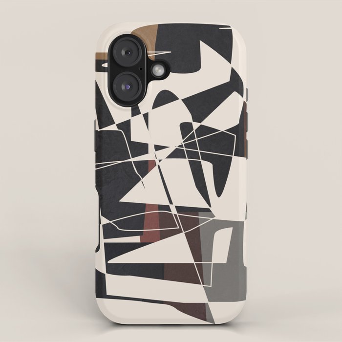 Modern Abstract Shapes 104 iPhone Case Gallery Image 1
