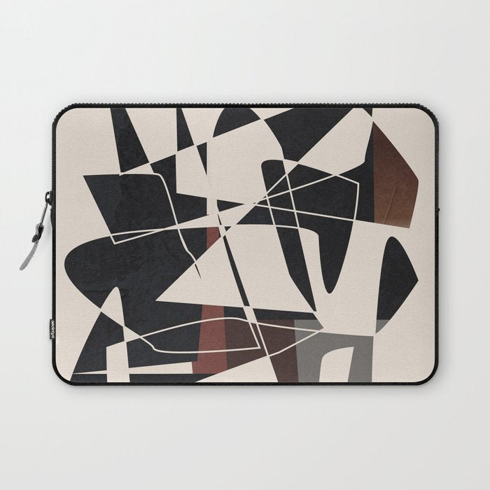 Modern Abstract Shapes 104 Laptop Sleeve Gallery Image 1