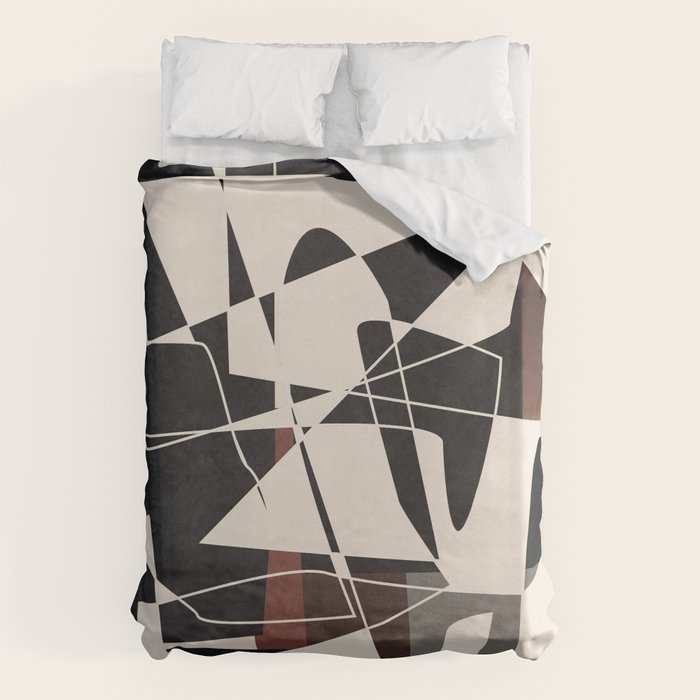Modern Abstract Shapes 104 Duvet Cover Gallery Image 1