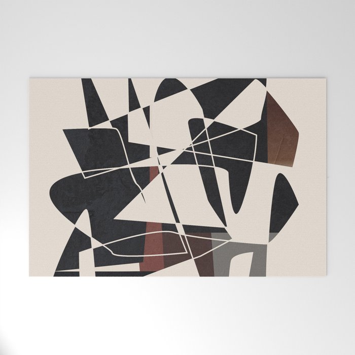 Modern Abstract Shapes 104 Welcome Mat Gallery Image 1