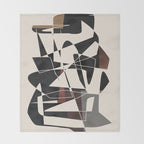 Modern Abstract Shapes 104 Throw Blanket Gallery Image 2