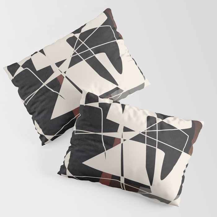 Modern Abstract Shapes 104 Pillow Sham Gallery Image 1