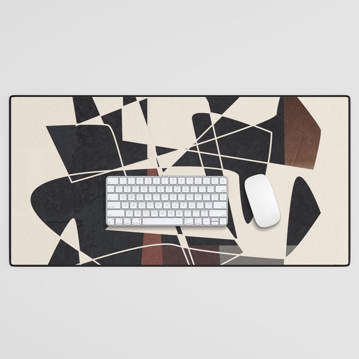 Modern Abstract Shapes 104 Desk Mat Gallery Image 1
