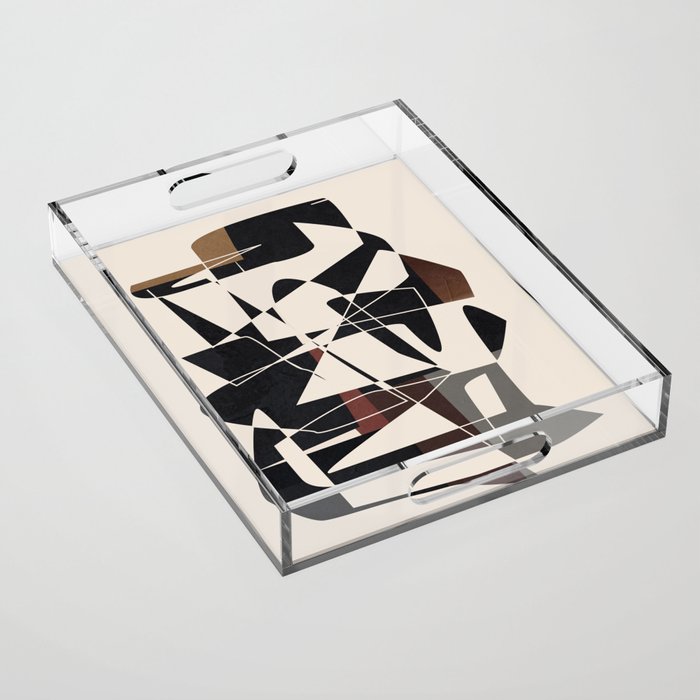 Modern Abstract Shapes 104 Acrylic Tray Gallery Image 1