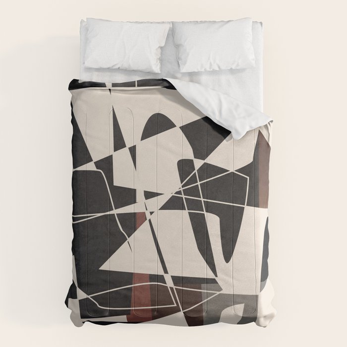 Modern Abstract Shapes 104 Comforter Gallery Image 1