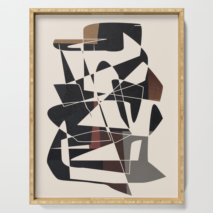 Modern Abstract Shapes 104 Serving Tray Gallery Image 1