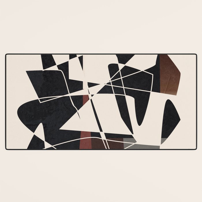 Modern Abstract Shapes 104 Desk Mat Gallery Image 3
