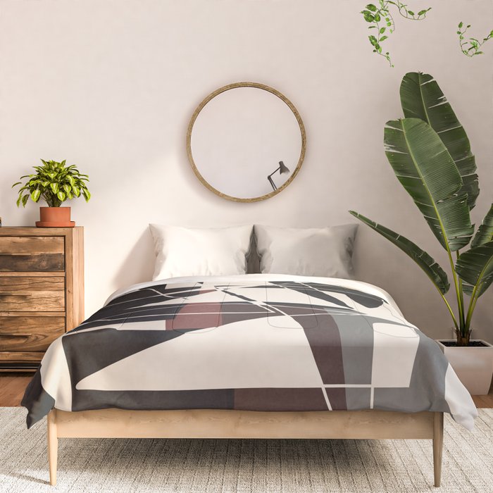 Modern Abstract Shapes 104 Comforter Gallery Image 3