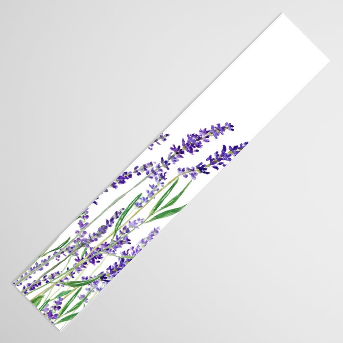 lavender watercolor horizontal Table Runner Gallery Image 3