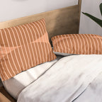 Abstraction Shapes 17 in Terracotta Shades (Moon Phase Abstract)  Pillow Sham Gallery Image 2