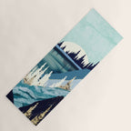 Blue Forest Lake Yoga Mat Gallery Image 1