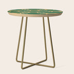 Tropical Animal Print Green Cheetah Illustration Side Table Gallery Image 1